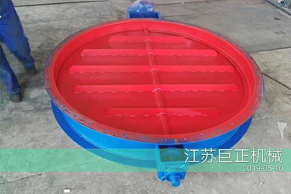 圓形擋板門（直徑150cm），順利完工